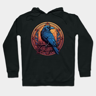 Raven's Embrace: Medieval Mystique Hoodie